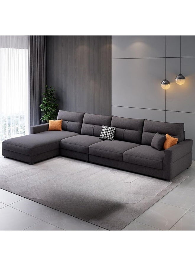Zayn comforts Modern L-Shaped Living Room Sofa with Chaise and Concealed Support - Image 1