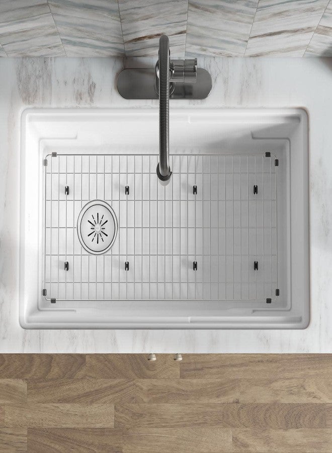 إلكاي حافة التخلص من النفايات البوليمرية Elkay LKPDQD1 Perfect Drain® مقاس 3-1/2 بوصة مع مصفاة سلة قابلة للإزالة وسدادة مطاطية - أسود - Image 5
