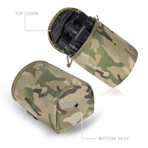 Lonloke Tactical NVG Pouch，MOLLE Night Vision Carrying Case，Soft Padded Multi-Purpose Utility Pouches. (MC) - Image 4