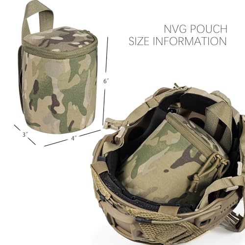 Lonloke Tactical NVG Pouch，MOLLE Night Vision Carrying Case，Soft Padded Multi-Purpose Utility Pouches. (MC) - Image 5