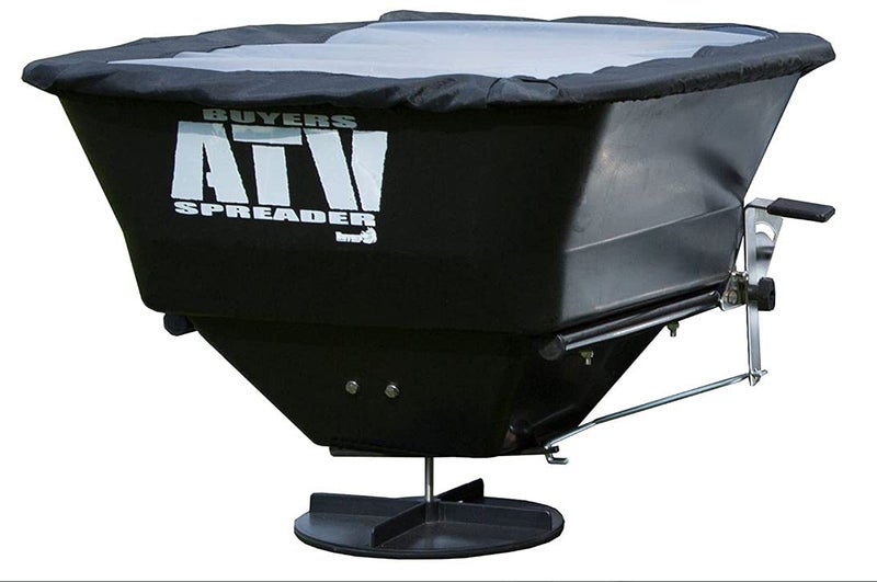 Buyers Products Company Buyers Products ATVS100 ATV Broadcast Spreader with Rain Cover, 100 lb Capacity, Rear Rack Mount, Poly Hopper, 12V Motor, for Seed, Fertilizer, Salt & Feed, All Season Use, ATV Accessories & Lawn Care - Image 4