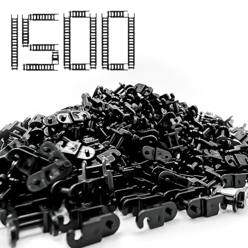 TZBTSTEAM 1500PCS Technical Chain Link Tread Compatible with legoes 3711 and Other Brands Build Custom Tracks Vehicles Tank Track - Image 1