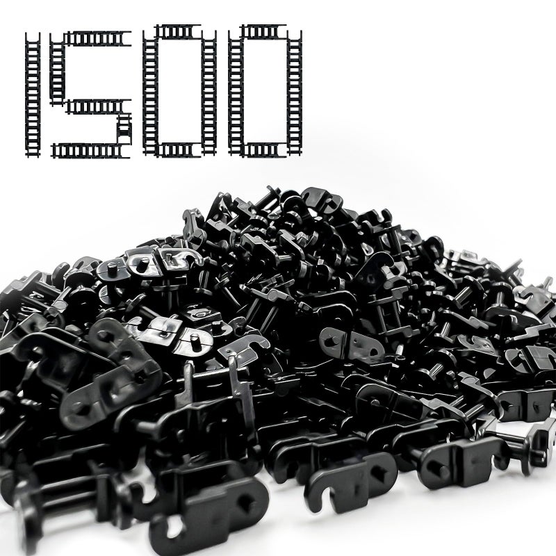 TZBTSTEAM 1500PCS Technical Chain Link Tread Compatible with legoes 3711 and Other Brands Build Custom Tracks Vehicles Tank Track - Image 3