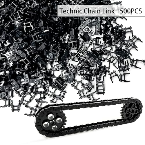 TZBTSTEAM 1500PCS Technical Chain Link Tread Compatible with legoes 3711 and Other Brands Build Custom Tracks Vehicles Tank Track - Image 5