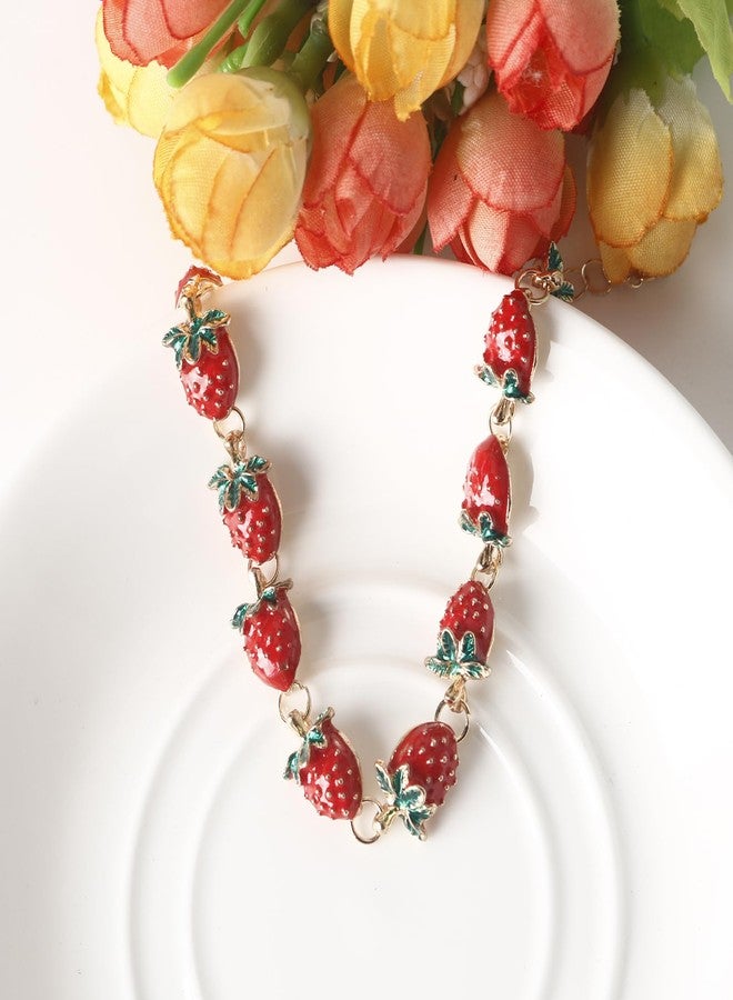 DS charm bracelets exquisite cute cartoon Imitation Pearl friendship bracelets with birthday Gift box Adjustable Love Jewelry suitable for woman (Red Strawberry) - Image 2