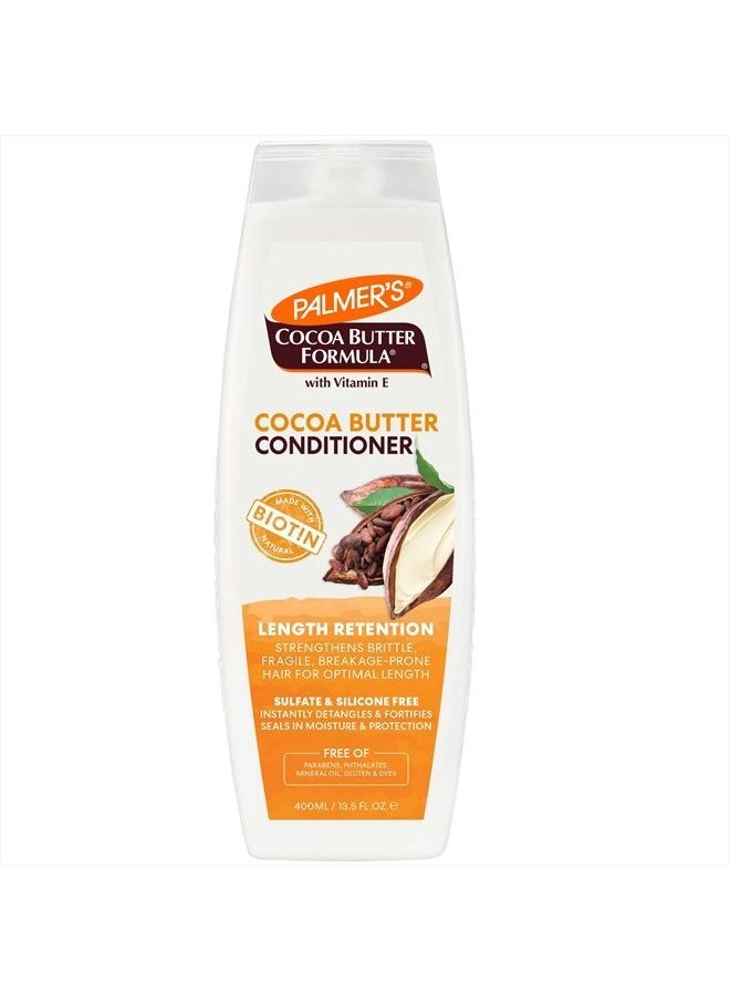 PALMER'S Cocoa Butter & Biotin Length Retention Conditioner, 13.5 Ounce  - Image 1