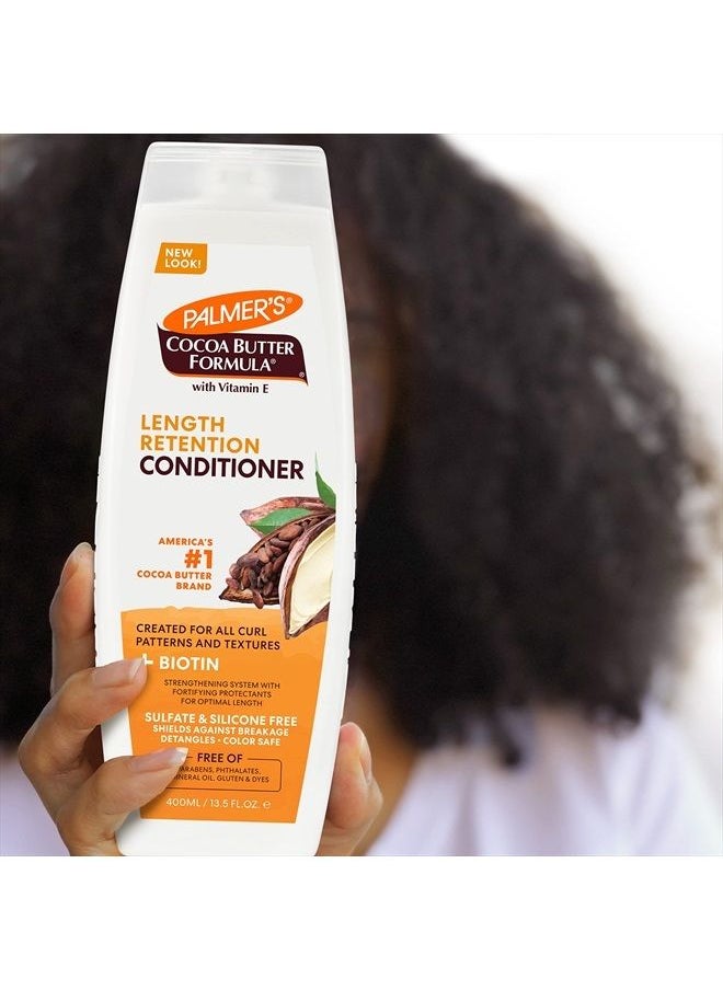 PALMER'S Cocoa Butter & Biotin Length Retention Conditioner, 13.5 Ounce  - Image 3