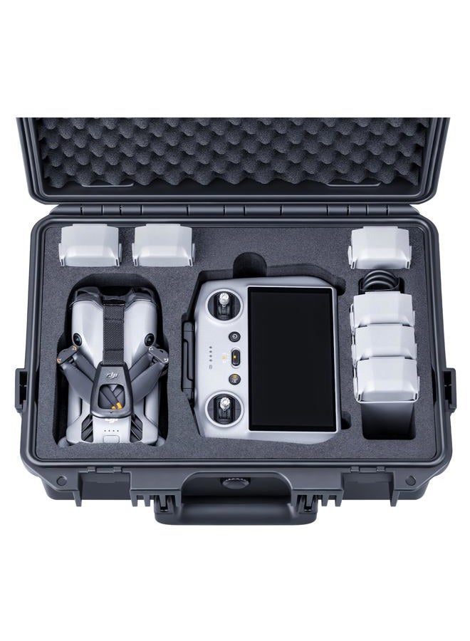Lykus Titan MM510 Waterproof Hard Case for DJI Mini 5 Pro and RC2/RC-N3, Support 7 batteries and RC lanyard [CASE ONLY] - Image 1