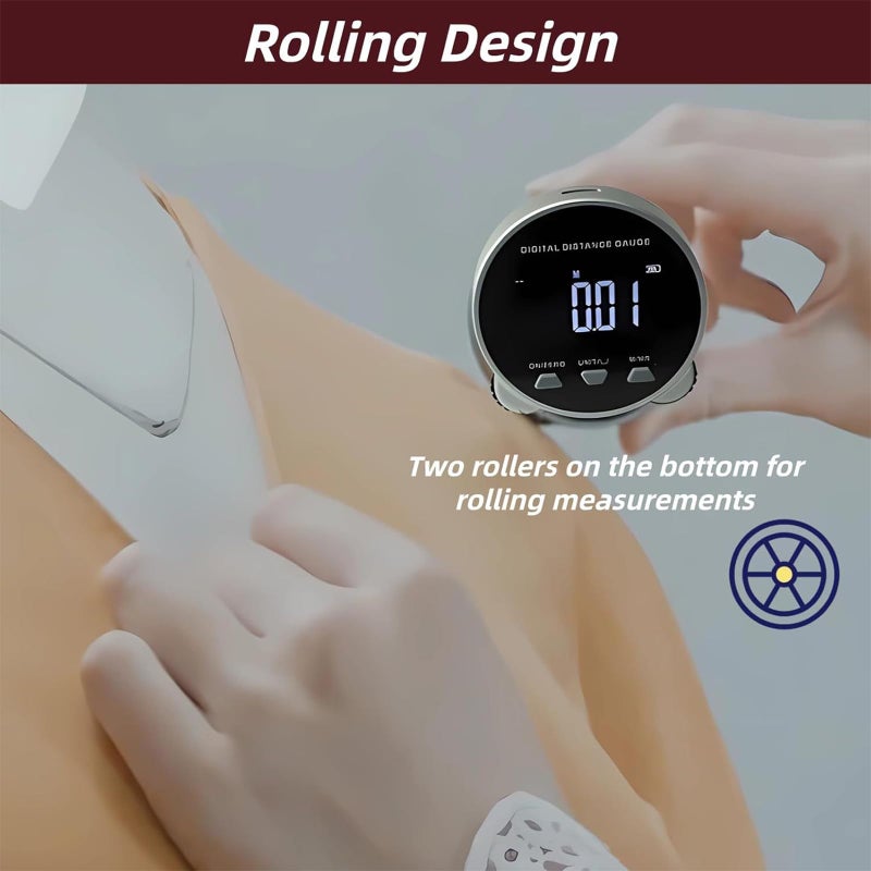 Dcgl58y عجلة قياس رقمية متعددة الوظائف بالألوان مع شاشة LCD عالية الدقة للاستخدام الداخلي والخارجي تحويل الوحدة - Image 3