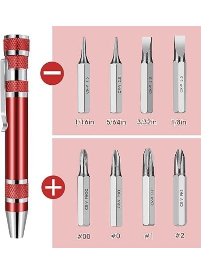 8-in-1 Mini Screwdriver Set | Magnetic Pen-Style Screwdriver for Repairs and Installations, 1 Piece  - Image 3