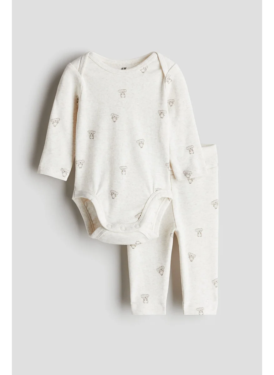 H&M 2-Piece Cotton Jersey Set