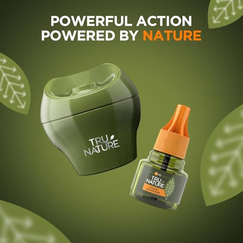 Tru Nature Herbal Mosquito Repellent Machine + Liquid Refill (45 ML) | Universal Fit | Paediatrician Certified | Refill - Effective for 45 Nights | Plant Based | Chemical Free - Image 3