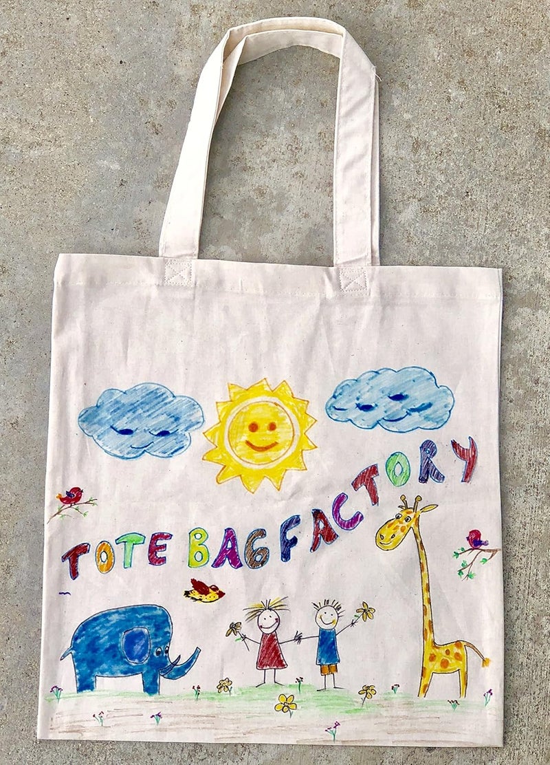 TBF Set of 24 Blank Cotton Tote Bags Reusable 100 Cotton Reusable Tote Bags 2 dozen - Image 5
