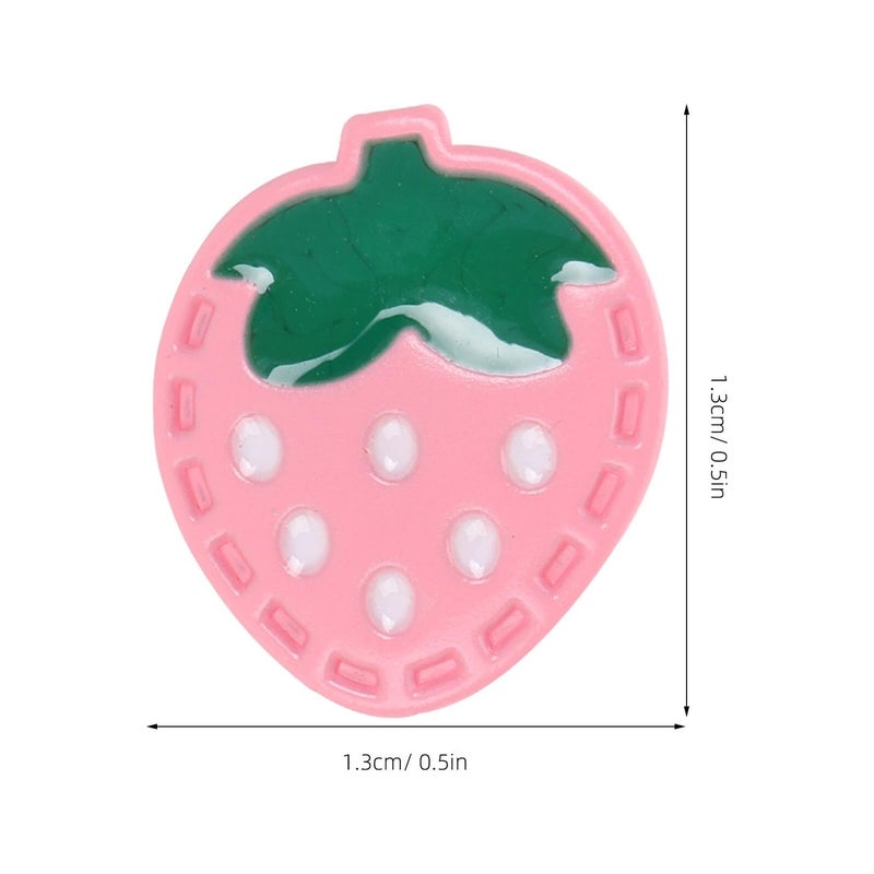 Pink Resin Strawberry Buttons 10pcs Sew On For Diy Craft Shirt - Image 3