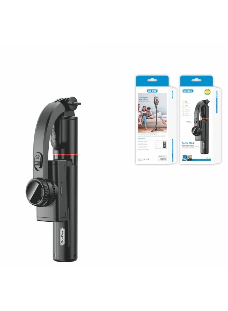 GO-DES Multi-function Selfie Stick Gimbal Stabilizer Desktop Tr with Telescoping Rod with -shaking Support Weless Control Phone Clip & Remote Control - Image 3