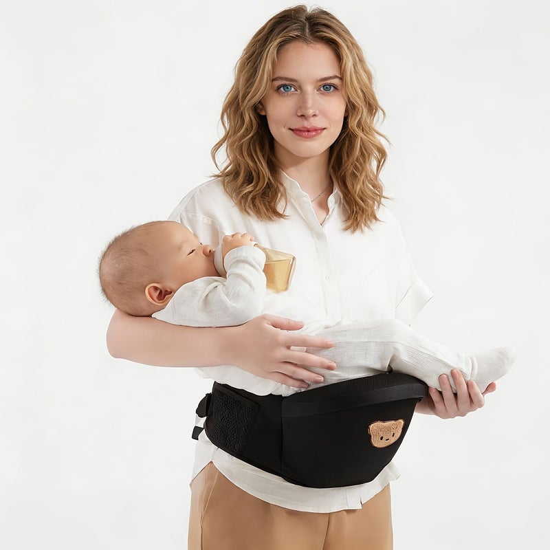 Lightweight Light Grey Baby Waist Seat Portable Multifunctional Infant Carrier Ages 0 36 Months - Image 2