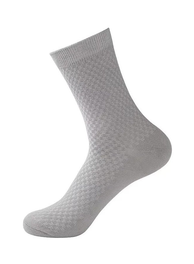 PLUSOX Bamboo Socks (5-Pack), Comfortable, Soft and Breathable Men's and Women's Dress Socks, Bamboo Sweat-Absorbent and Deodorant Four Seasons Comfortable Casual Men's Leather Shoes and Socks - Image 5