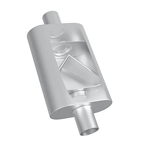 Floshine Universal Mufflers Dual Chamber 2.25" inlet (ID) 2.25" outlet (ID) overall 17" Performance Automotive Muffler Exhaust FH42440 - Image 5