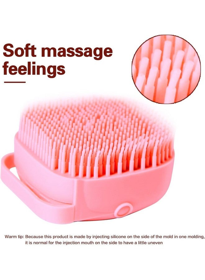 ORJILO Body Scrubber with Soap Dispenser Brush, Silicone Exfoliating Brushes, Soft Body Exfoliator, Bath Loofah for Babies, Kids, Women, Men and Pets (Multicolor) - Pack of 1 - Image 5