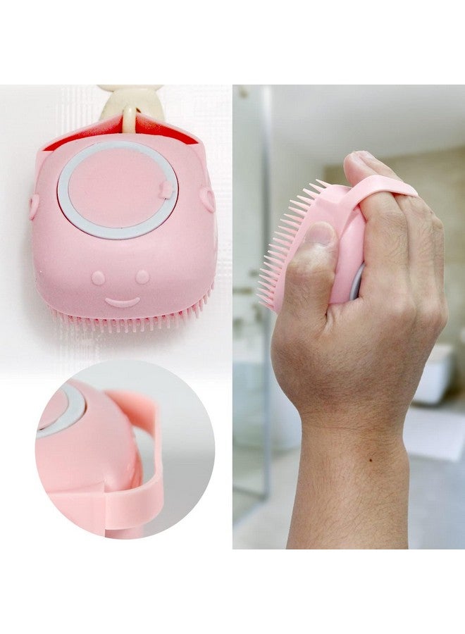 ORJILO Body Scrubber with Soap Dispenser Brush, Silicone Exfoliating Brushes, Soft Body Exfoliator, Bath Loofah for Babies, Kids, Women, Men and Pets (Multicolor) - Pack of 1 - Image 4