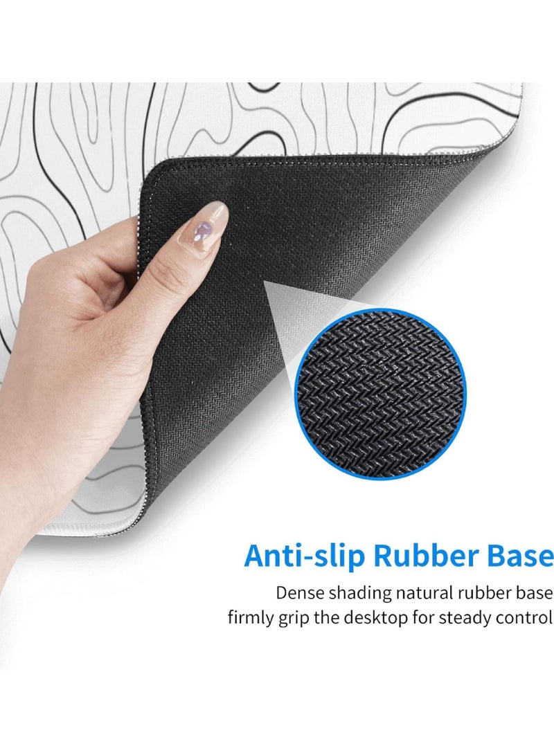 Rock Pow Extended Mouse Pad and Keyboard Wrist Rest 3-in-1 Gaming Mouse Pad XXL Set Ergonomic Wrist Rest for Computer Keyboards Non-Slip Desk Mat Protector 31.5" X 15.7" Ink Painting Forest - Image 2