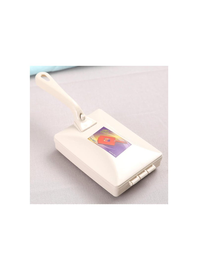 Handheld Carpet Sweeper, Double Roller Short Handle Dust Cleansing Brush Manual Sweeping Brush for Bed Clothes Desktop Carpet Sofa  - Image 2
