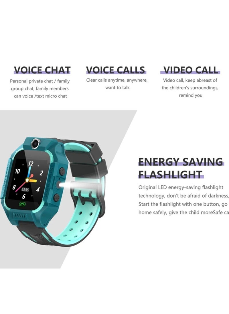 Brandcode - GPS Locator Touch Screen Real Time Call Recording Weather Forecast Alarm Clock Child Safety Smart Watch - Image 1
