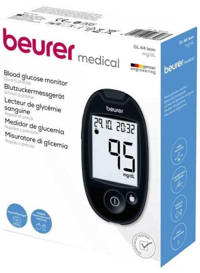 Beurer GL44 Blood Glucose Monitor with 50 Tests - Image 1
