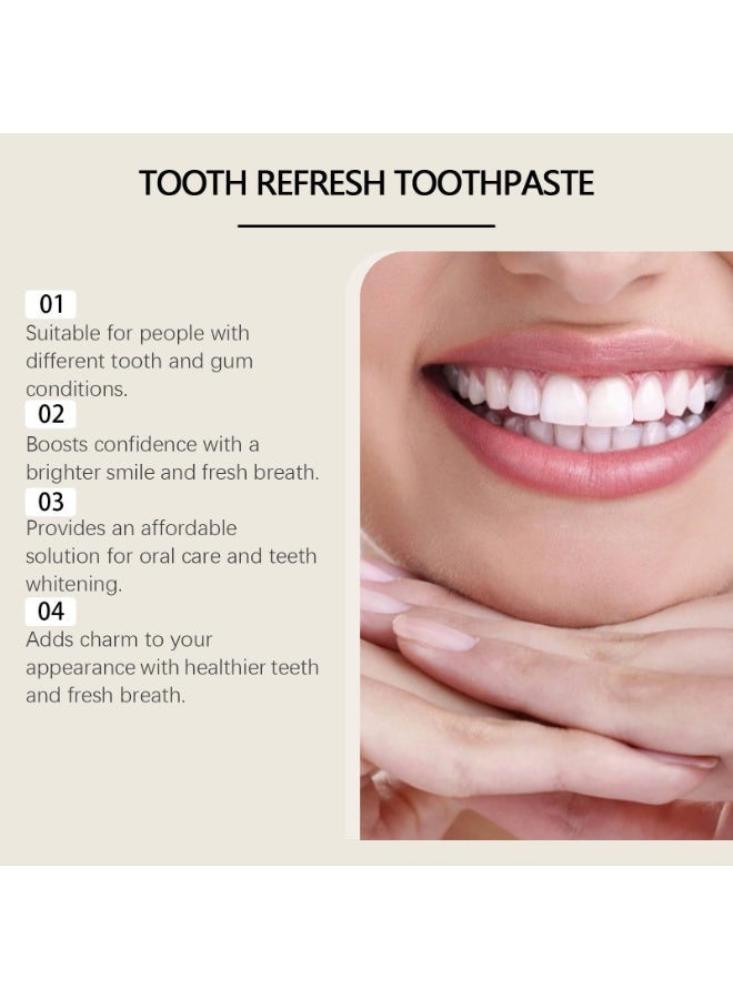 ORALHOE Brightening & Whitening Toothpaste 100g | Gentle Stain Removal, Root Cleaning, Long-Lasting Freshness - Image 5