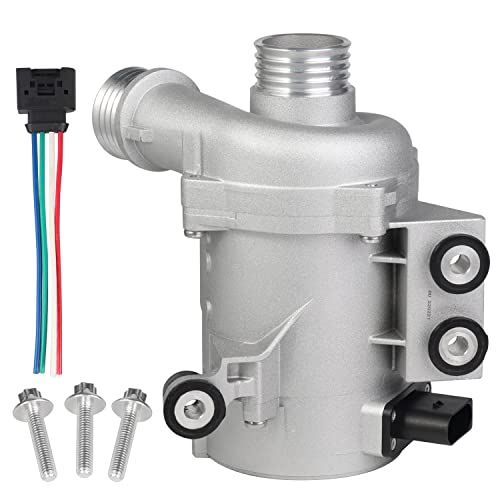 liriuda Electric Engine Water Pump 11517586925 & Thermostat Fit for BMW 325i 325xi 328i 328xi 330i 330xi 525i 525xi 528i 528xi 530i 530xi x3 x5 z4 Replaces OE# 11517521584 11517546994 11517563183 11517586924 - Image 4