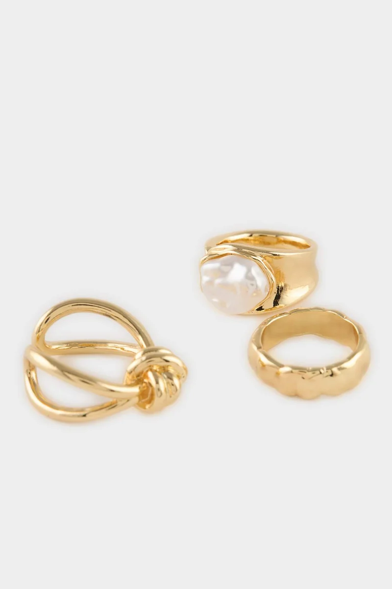 Defacto  Woman 3 Piece Rings for Women | Best Price UAE