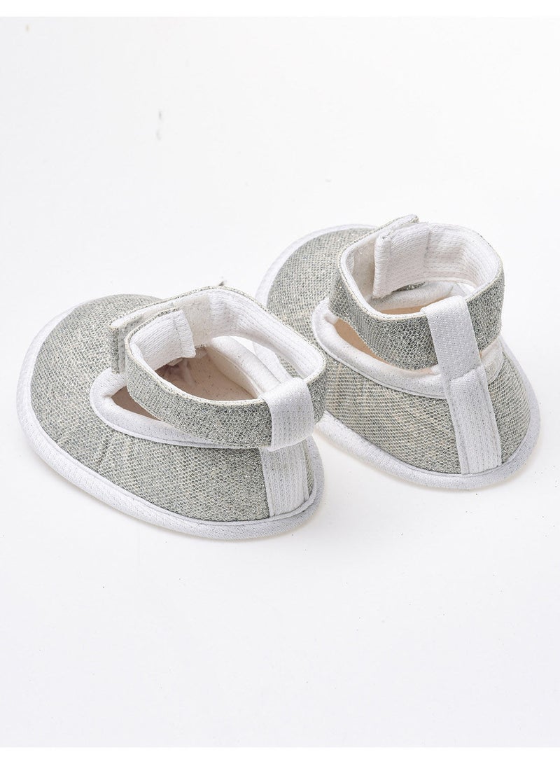 Tiny Hug Glitter ankle straps unisex infant baby booties - Image 3