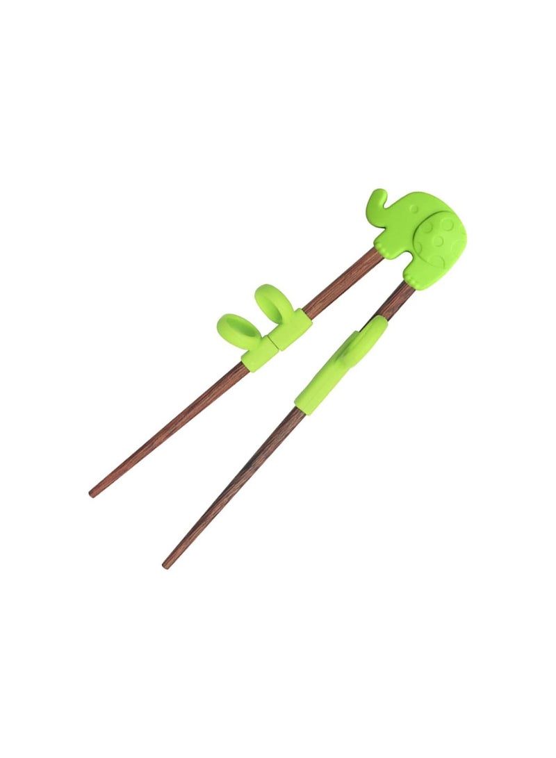 GGOOT 1 Pair Training Chopsticks Animal Training Chopsticks Helper with Transparent Storage Box for Children Beginner Toddlers Right or Left Hand - Image 1