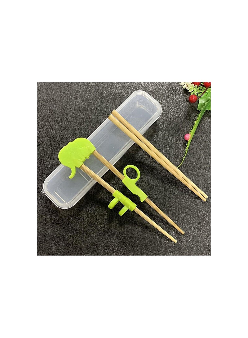 GGOOT 1 Pair Training Chopsticks Animal Training Chopsticks Helper with Transparent Storage Box for Children Beginner Toddlers Right or Left Hand - Image 5