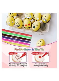RATSAW 10PCS Double Sided Food Coloring Pens with Thick and Fine Tip Markers Food Coloring Markers Gourmet Writers for Cakes Decorating Desserts Eggs  - Image 3
