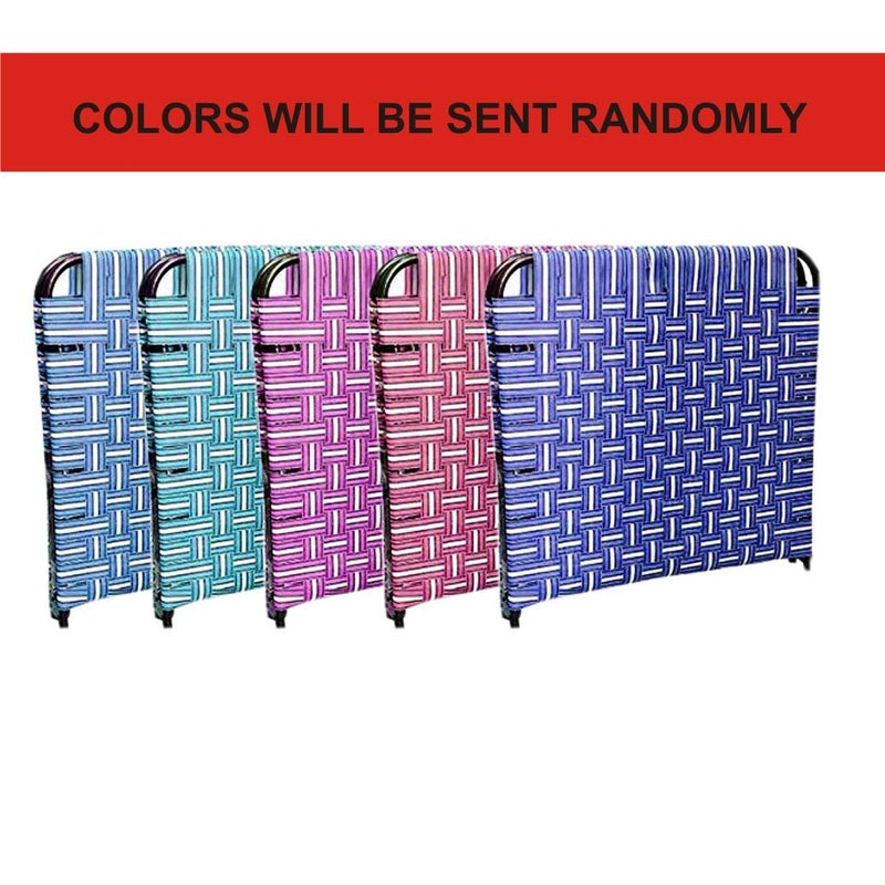 7236 inch Double Pipe Folding Platform Bed Portable Bed for Sleeping Beds for Guest Camp Bed ToolFree Assembled UnderBed Storage Random Color - Image 5