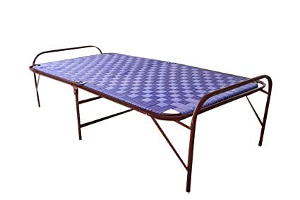 7236 inch Double Pipe Folding Platform Bed Portable Bed for Sleeping Beds for Guest Camp Bed ToolFree Assembled UnderBed Storage Random Color - Image 4