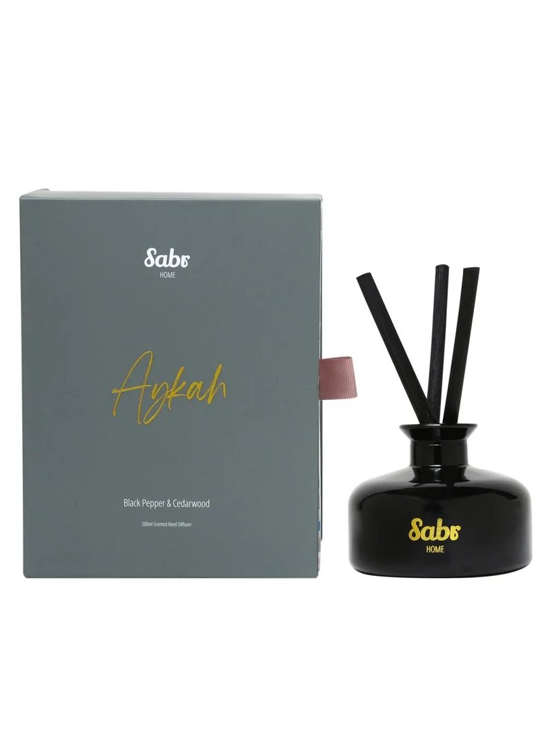 Sabr Black Pepper & Cedarwood Aykah Scented Reed Diffuser