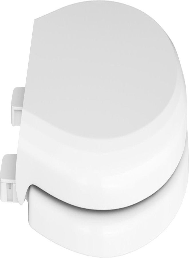PROFLO PFTSHSC1000 Nome Round Closed-Front Toilet Seat with Soft Close - White - Image 3