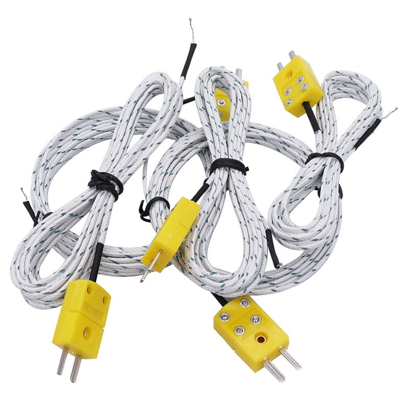 Taiss 5pcs 3M K-Type Connector Thermocouple Temperature Sensor Measure Range -50~350°C - Image 4