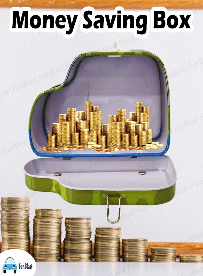 FunBlast Piggy Bank - Car Shaped Coin Box with Moving Wheel for Kid, Piggy Bank for Kids, Coin Box for Kid, Money Bank for Kids (Bear) - Image 4