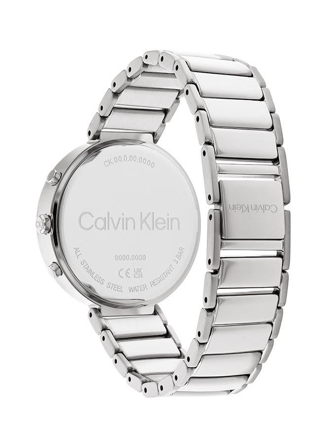 CALVIN KLEIN ساعة يد ستانلس ستيل بعقارب دائرية الشكل للنساء 25200282 - 36.5 ملم  - Image 2