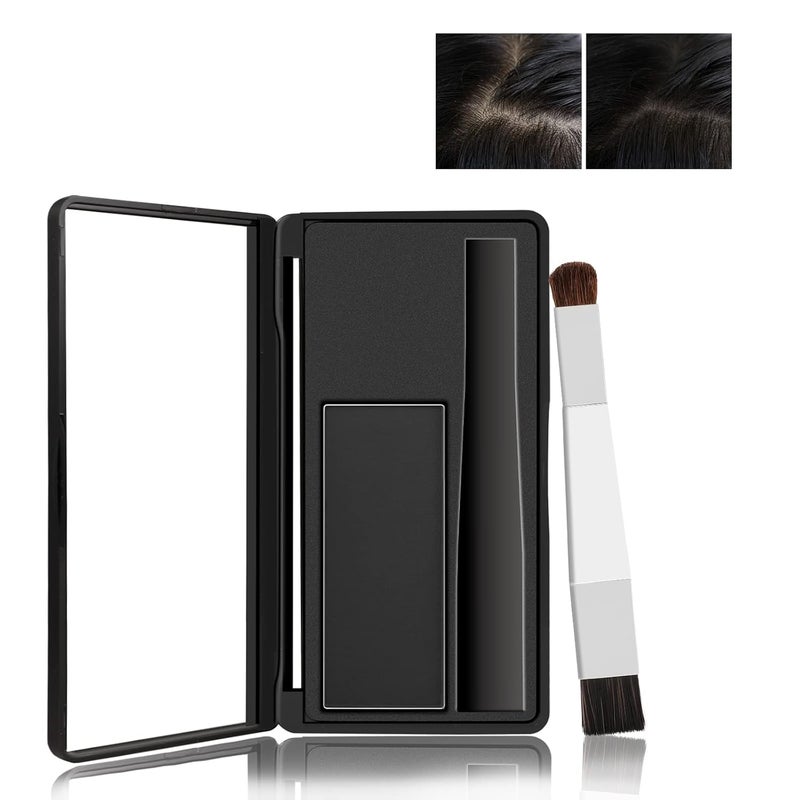 Boobeen مجموعة بودرة ظل الشعر بوبيين لتغطية الجذور بودرة مؤقتة مع فرشاة للشعر الرمادي