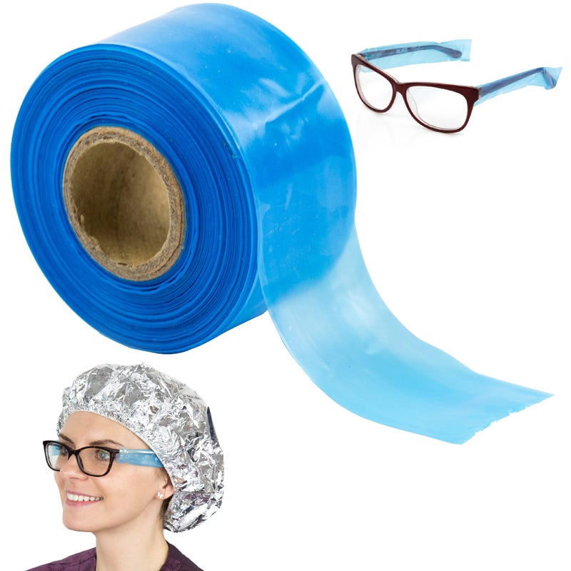 Salon Supply Co Eyeglass Covers for Hair Color - 200 Plastic Sleeves - Disposable Eyeglass Sleeves - Eye Glass Protector Sleeves - Eyeglass Sleeve Covers - Disposable Eyeglass Guards  - Image 1