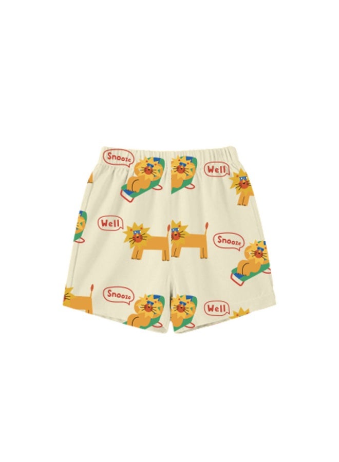 Kootkitt Children's Pajamas Summer Clothes Boys Pants Home Girls' T-shirt Thin Baby Summer Clothes Children's Clothing