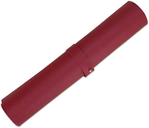 KPNG Non-Slip Desk Pad, Waterproof PVC Leather Desk Table Protector, Ultra Thin Large Mouse Pad, Easy Clean Laptop Desk Writing Mat for Office Work/Home/Decor (Wine Red, Pack of 1) - Image 5