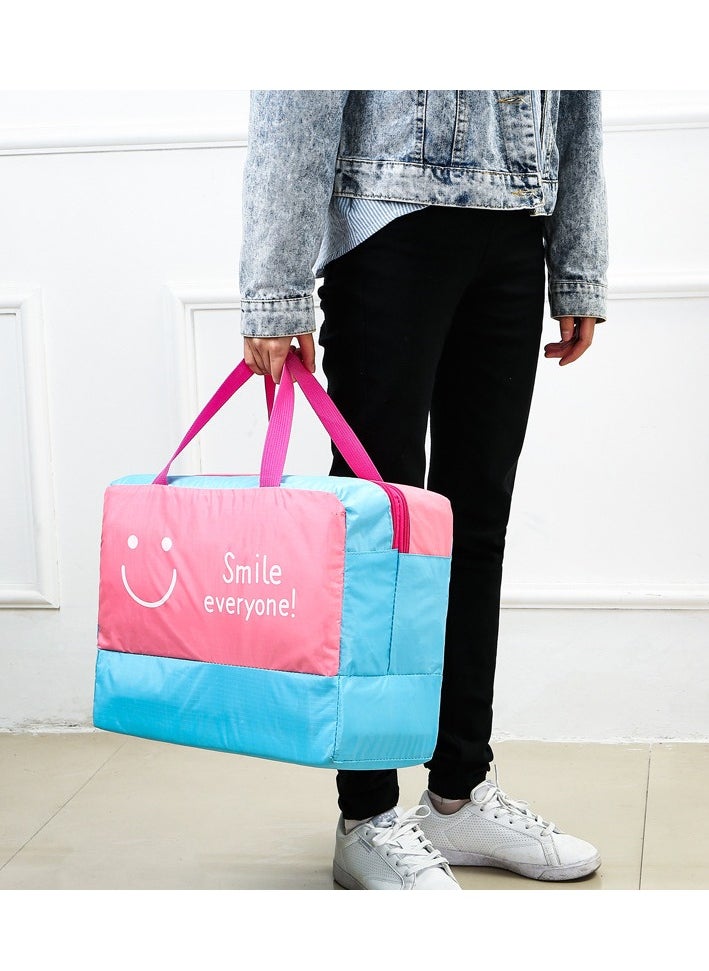 Loquat Waterproof Dry Wet Separation Swimwear Clothes Bag Pink/Blue  - Image 3