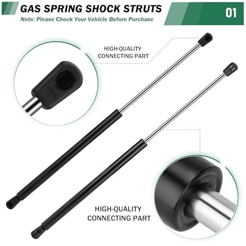 Dekalaii Rear Hood Struts Shocks Lift Supports Gas Spring Fit for Mitsubishi Outlander 2007-2013 for PM3194 Set of 2 - Image 2
