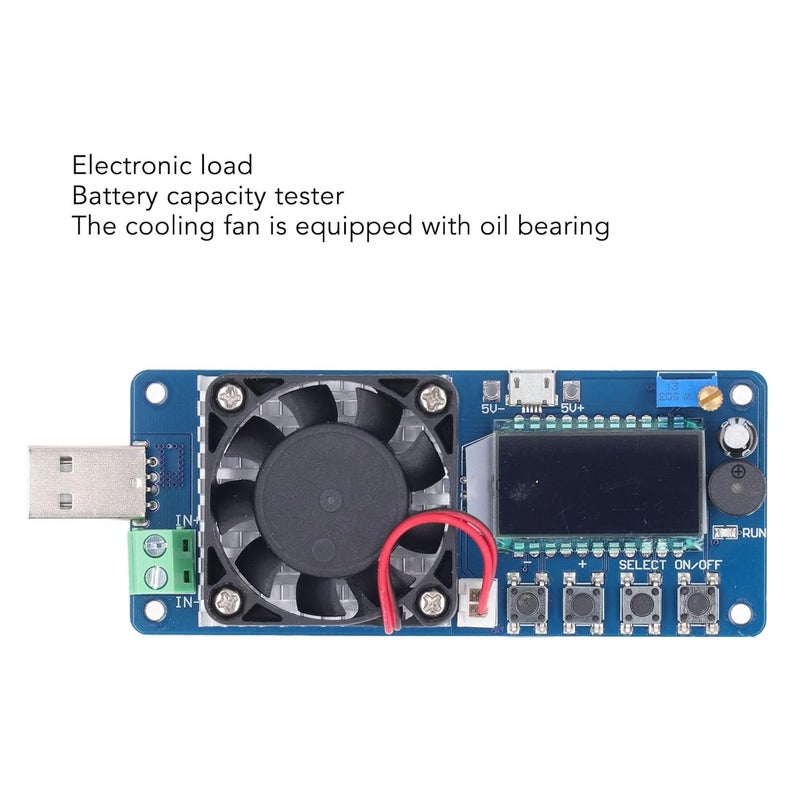 USB Battery Capacity Meter Tester Module With LCD Display And Fan For Chargers - Image 4