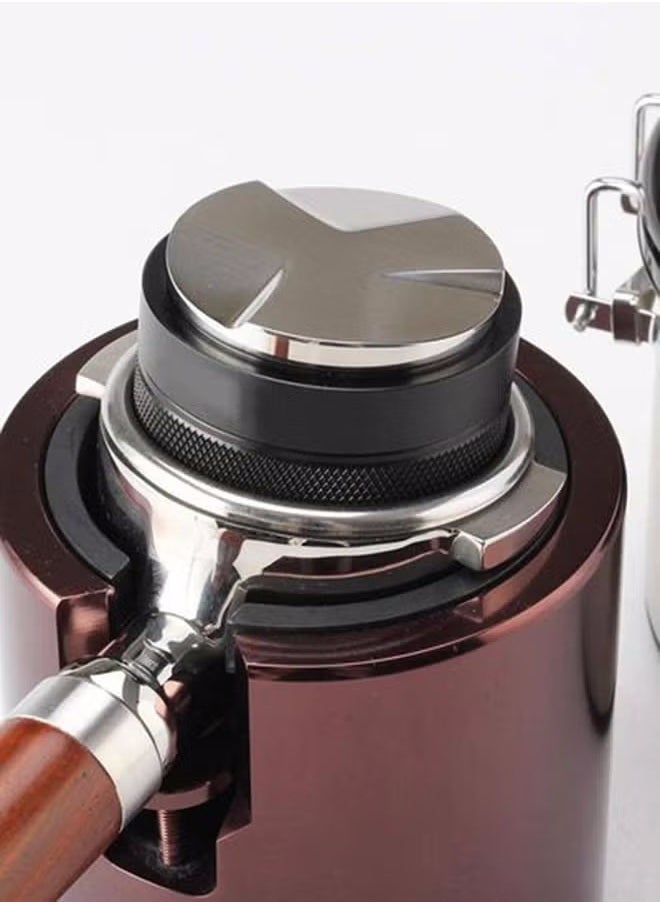 general brand - Dual Head Coffee Distributor/Espresso Leveler & Tamper Black 51mm - Image 1